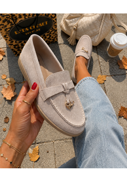 THE HAMPTONS LOAFER - CREAM